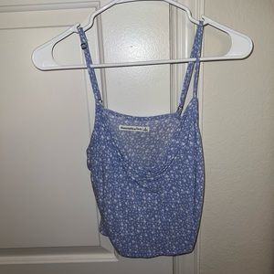 Blue & White Abercrombie tank top